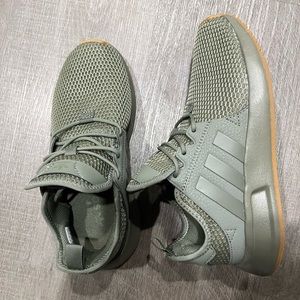 Army Green Adidas tennis shoes- have only worn 1 time for about an hour.